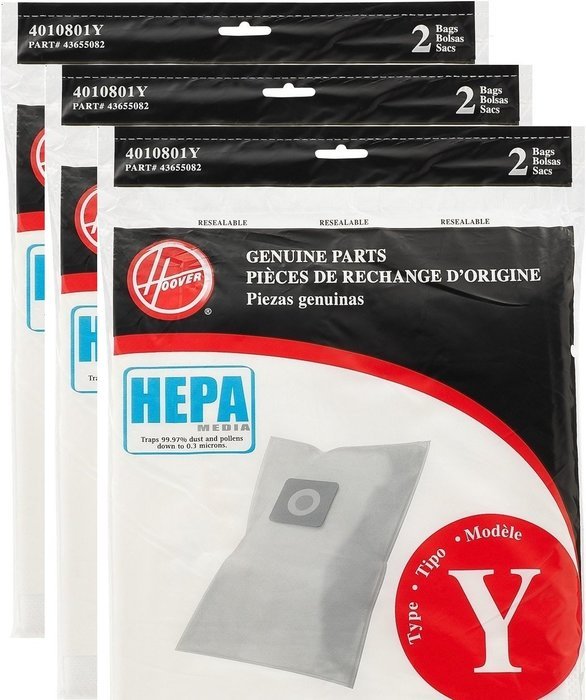 Hoover Type Y HEPA Filter Bag, Set of 2