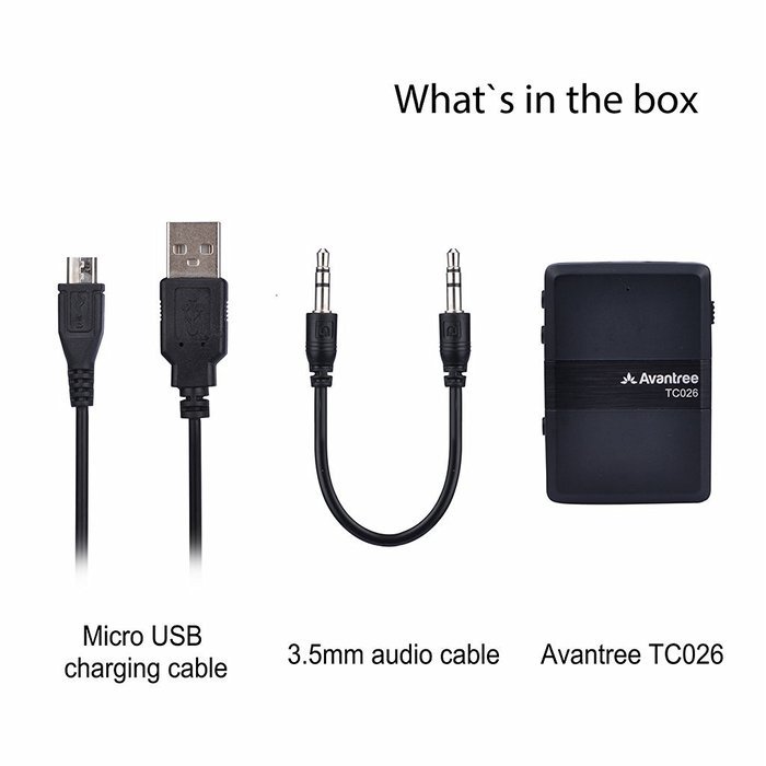 Avantree aptX LOW LATENCY Bluetooth Receiver and Transmitter 2-in-1, Wireless Adapter for Audio Source Home Speaker... N19
