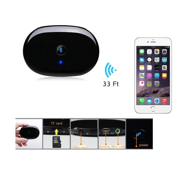 Seaer Bluetooth Receiver A2DP Wireless Audio Adapter for Car Home Audio Music Streaming Sound System Wireless... N3