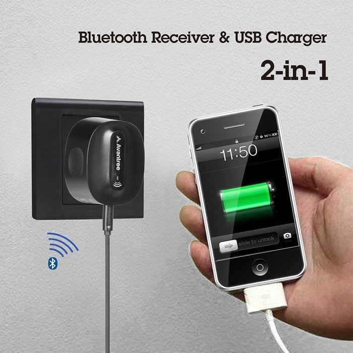 Avantree aptX LOW LATENCY Bluetooth Receiver and Transmitter 2-in-1, Wireless Adapter for Audio Source Home Speaker... N21