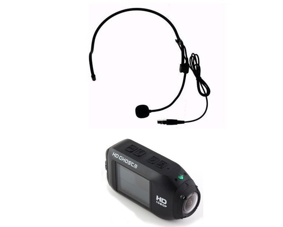 Head Microphone Compatible for Drift Ghost HD action Camera