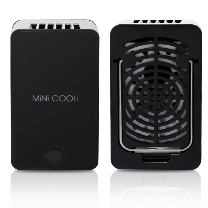 ESUMIC Portable Rechargeable Mini Handheld Air Conditioner, Black (USB-MINI-FAN-BK)