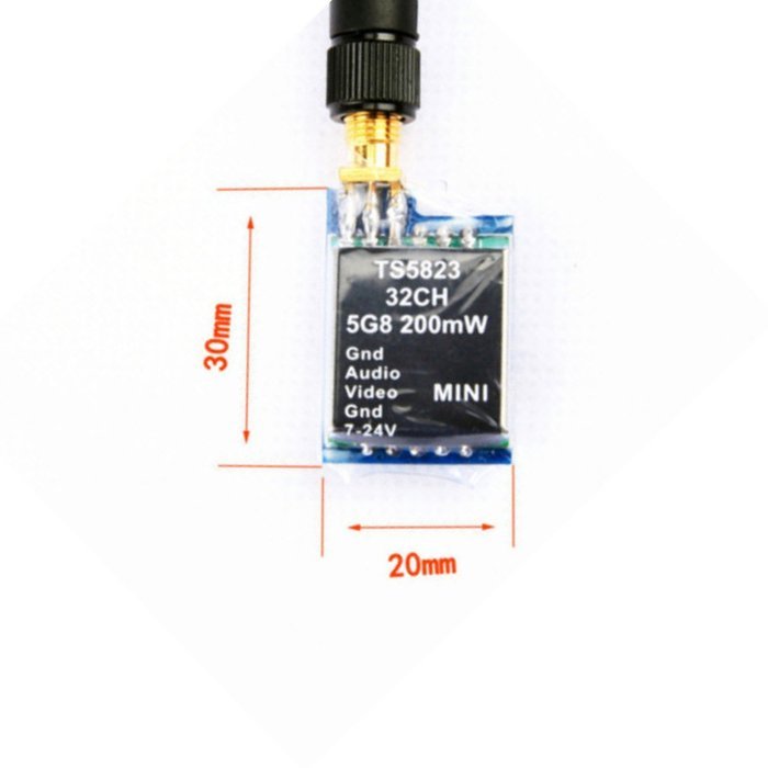 XJJ 1pcs TS5823 5.8G 32CH Mini Wireless AV Transmitter Module for FPV