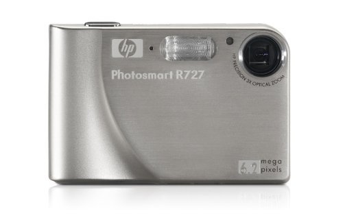 HP PhotoSmart R727 - Digital camera - compact - 6.2 Mpix - optical zoom: 3 x - supported memory: SD