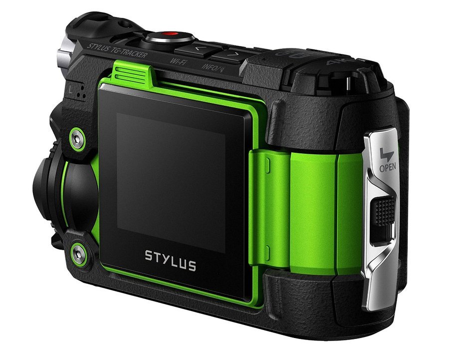 Olympus TG-Tracker with 1.5-Inch LCD (Green) - International Version (No Warranty) N16
