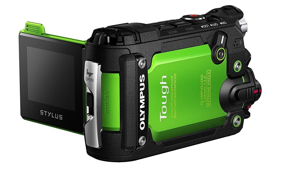 Olympus TG-Tracker with 1.5-Inch LCD (Green) - International Version (No Warranty) N18