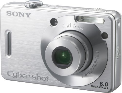 Sony Cybershot DSCW50 6MP Digital Camera with 3x Optical Zoom N6