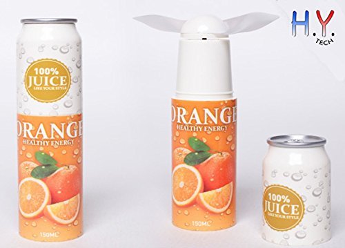 H.Y. TECH Super Cute Juice Style Mini Fan Perfect for Your Pocket (Kiwifruit Juice) N3