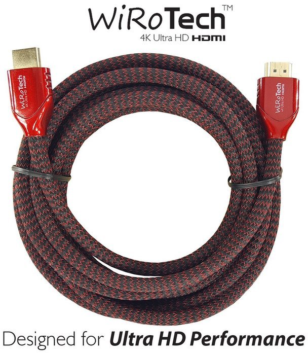 WiRoTech Green HDMI Cable 4K Ultra HD (6 Feet, Green) N61