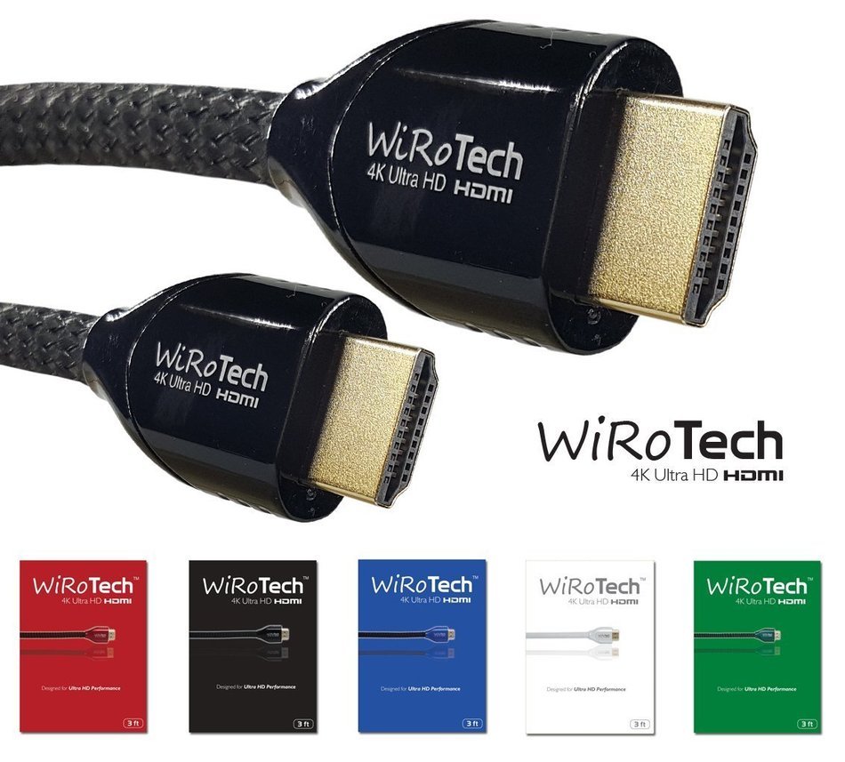 WiRoTech Green HDMI Cable 4K Ultra HD (6 Feet, Green) N63