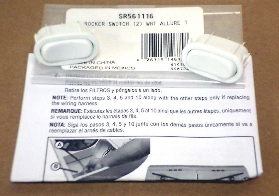 Broan SR561116 Switch