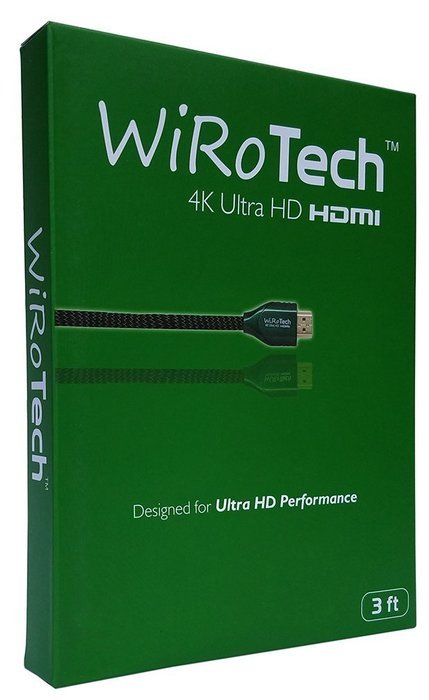 WiRoTech Green HDMI Cable 4K Ultra HD (6 Feet, Green) N70
