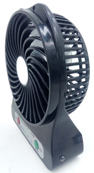 ANLENG 4-inch Mini Rechargeable Portable Fan (Black) N4
