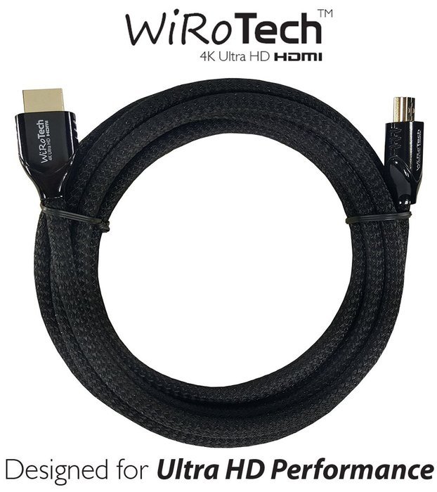 WiRoTech Green HDMI Cable 4K Ultra HD (6 Feet, Green) N75