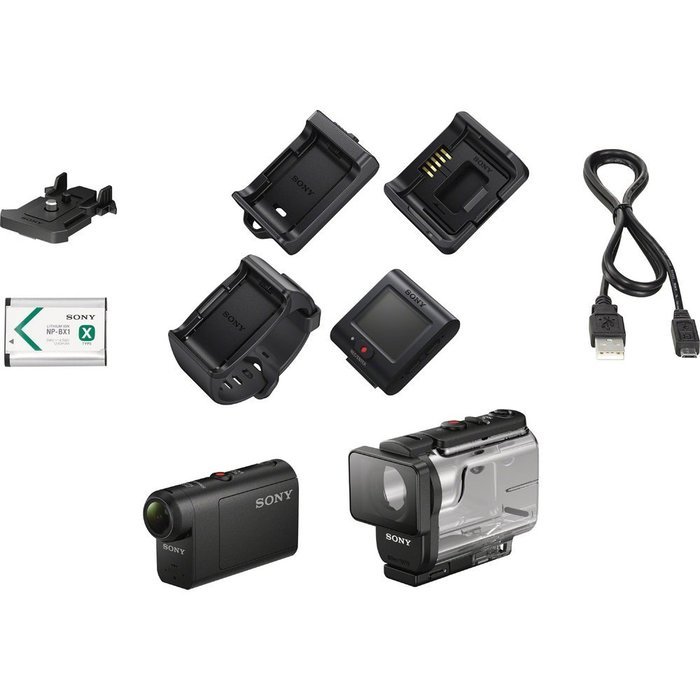 Sony HDRAS50R/B Full HD Action Cam + Live View Remote 32GB Memory Card Bundle includes HDRAS50R/B Action Cam,... N3