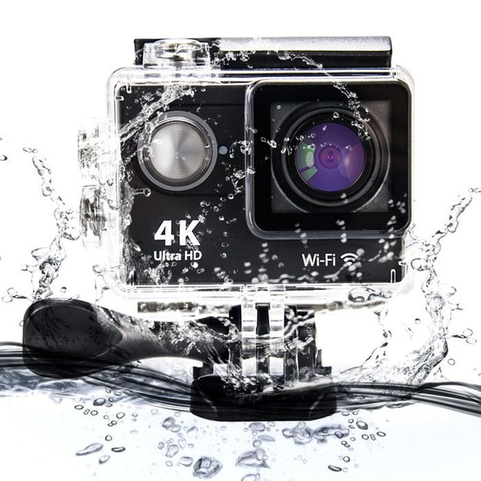 Sports Action Camera, HD 4K Waterproof Action Cam, Built in WIFI, 2.0-Inch LTPS LCD, 170&deg; Ultra-Wide Fish-eye... N2