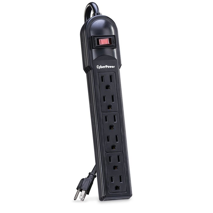 CyberPower CSB6012MP10 Surge Protector 6-Outlets 12-Ft Cord 1200 Joules, 10 Pack N4