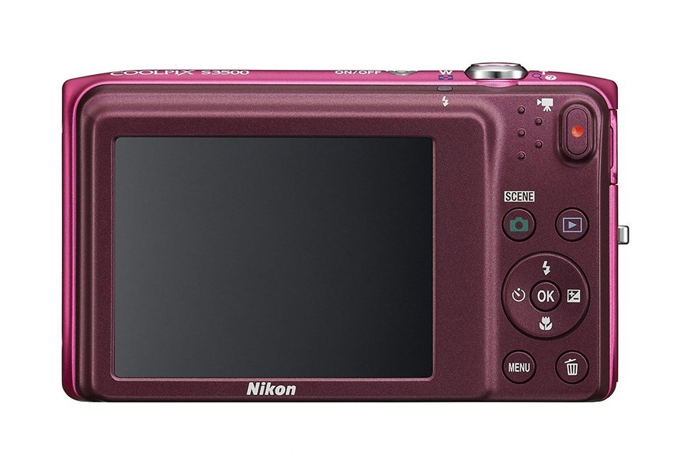 Nikon COOLPIX S3500 20.1 MP Digital Camera with 7x Zoom (Decorative Pink) (OLD MODEL) N17