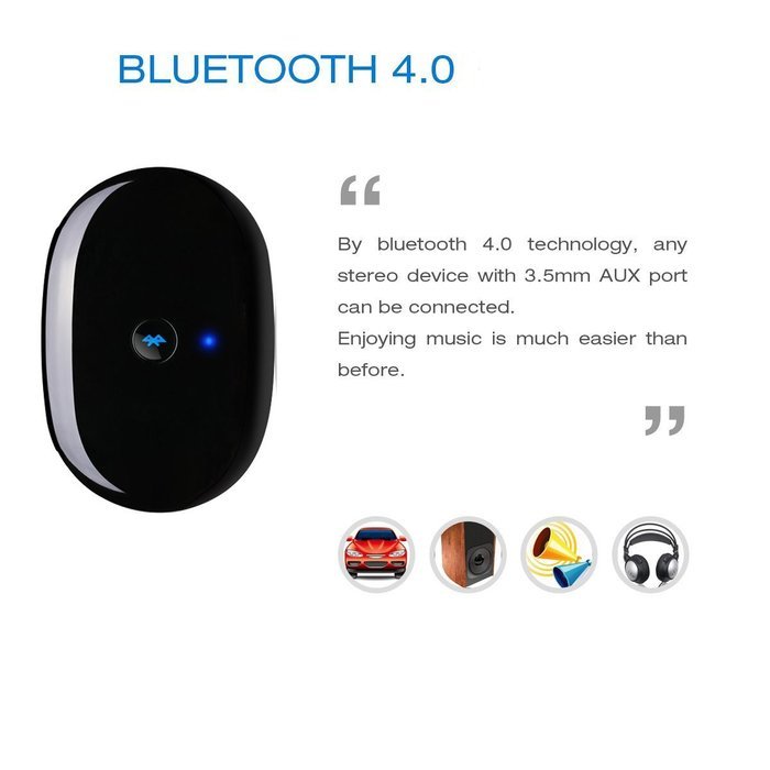 Seaer Bluetooth Receiver A2DP Wireless Audio Adapter for Car Home Audio Music Streaming Sound System Wireless... N5