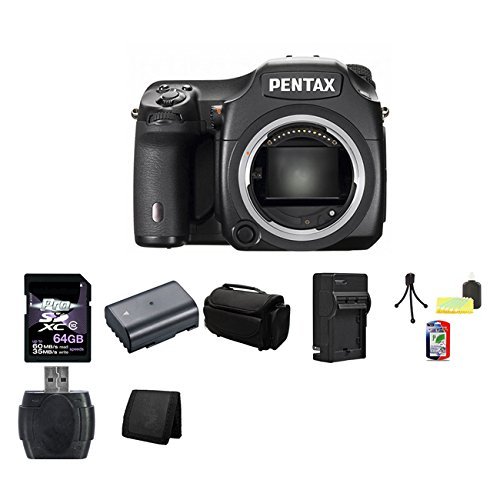 Pentax 645D 17971 40MP Medium Format Digital SLR Camera (Black) 64GB Bundle 2