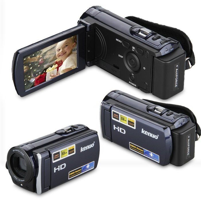 KENUO 3.0 TFT LCD HD 1080P 16MP Camcorder Digital Video Camera 16x Zoom DV Blue W/ HDMI US Warranty And Support N6