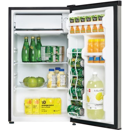 Danby Designer 3.2 cu ft Compact Refrigerator, Spotless /color: Silver/ Model:DCR032C1BSLDD N5