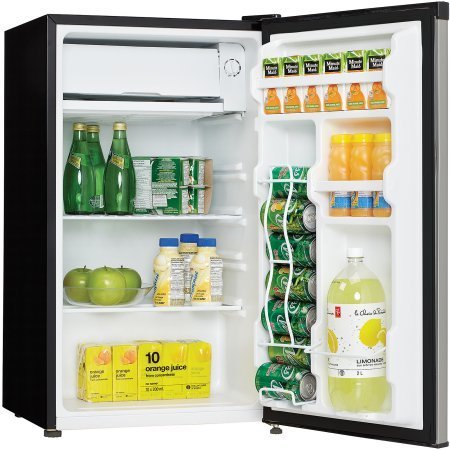 Danby Designer 3.2 cu ft Compact Refrigerator, Spotless /color: Silver/ Model:DCR032C1BSLDD N6