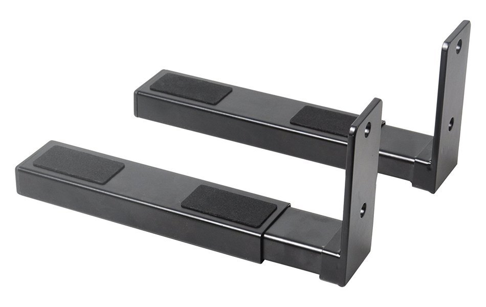 Pyle Universal Speaker Wall Mount, Dual Bracket Stands for Center Channel Speakers N4