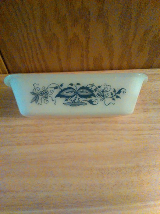 Vintage Glasbake Loaf Pan J522 Made in USA