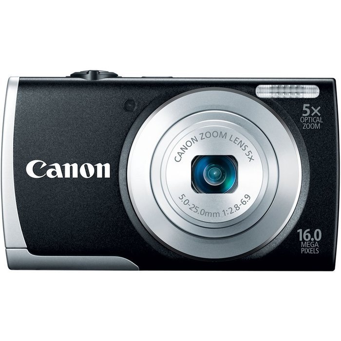 Canon PowerShot A2600 IS 16.0 MP Digital Camera with 5x Optical Zoom and 720p Full HD Video Recording (Black)... N8