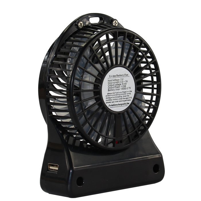 Innobay&reg; Innovative Pocket Rechargeable Fan Built-in with 4400mah Lithium Battery Also Working As Power Bank (... N3