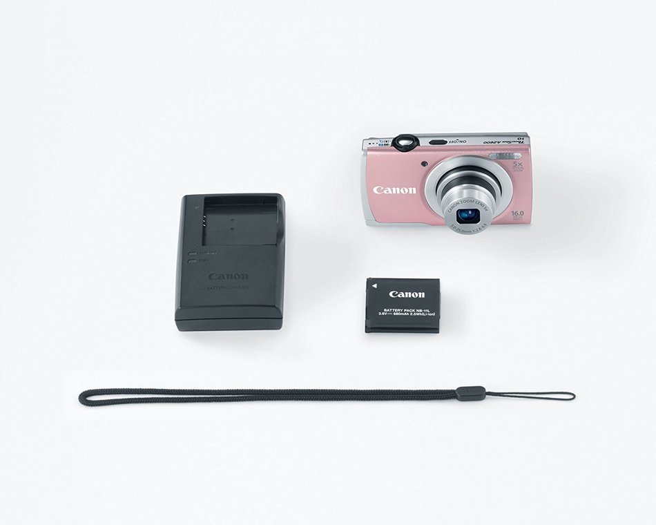 Canon PowerShot A2600 IS 16.0 MP Digital Camera with 5x Optical Zoom and 720p Full HD Video Recording (Black)... N11