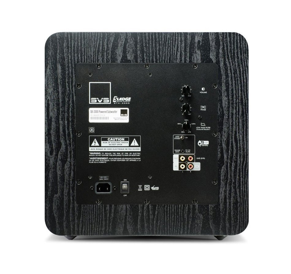 SVS SB-2000 - 12", 500-watt DSP Controlled, Sealed Box Subwoofer - Piano Black Gloss N2