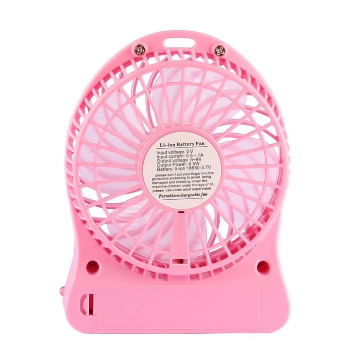 Acmee&reg; 4-inch Mini Hand Held Portable USB Fan Powered by Premium 2600mAh 18650 Lithium Rechargeable Battery, 4... N3