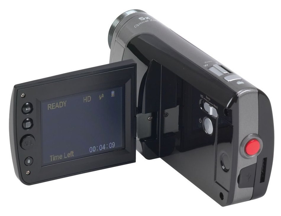RCA EZ5100R Small Wonder Palm Style HD 1080P Digital Camcorder (Black/Slver) (Discontinued by Manufacturer) N2