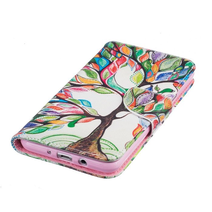 Galaxy J7 2016 Case,Galaxy J7 2016 Cover,ikasus Colorful Painted PU Leather Flip Wallet Pouch Stand Credit Card... N4