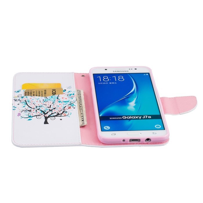 Galaxy J7 2016 Case,Galaxy J7 2016 Cover,ikasus Colorful Painted PU Leather Flip Wallet Pouch Stand Credit Card... N5