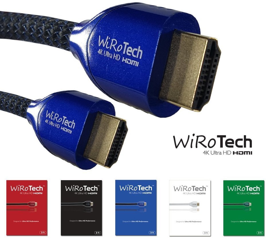 WiRoTech Green HDMI Cable 4K Ultra HD (6 Feet, Green) N83
