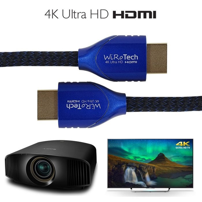 WiRoTech Green HDMI Cable 4K Ultra HD (6 Feet, Green) N84