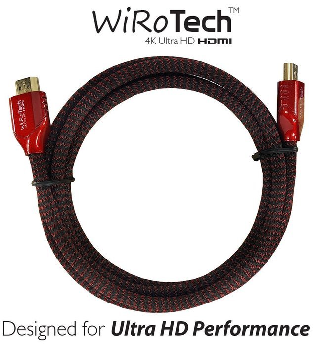 WiRoTech Green HDMI Cable 4K Ultra HD (6 Feet, Green) N87
