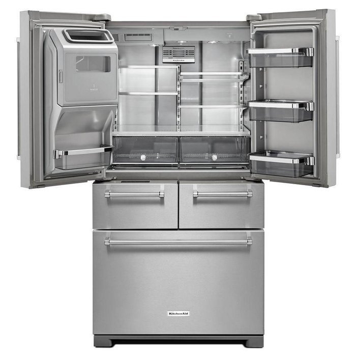 Kitchen Aid KRMF706ESS KRMF706ESS 25.8 Cu. Ft. Stainless Platinum Interior French Door Refrigerator N4