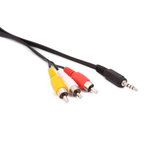 HDE 3ft. Feet RCA Male to 3.5mm Male Jack Composite Audio Video A/V Cable N4