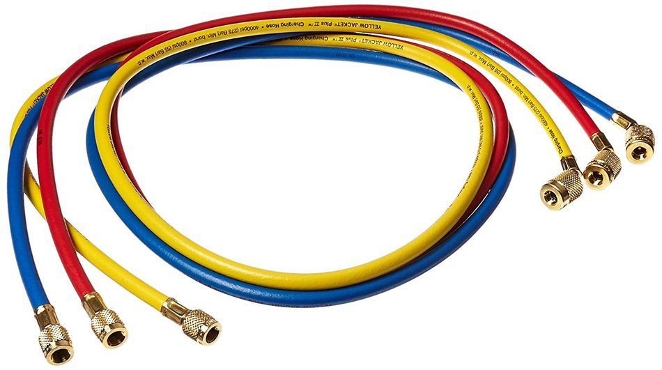 Yellow Jacket 22986 45 degree SealRight Fitting, 72", Red/Yellow/Blue (Pack of 3)