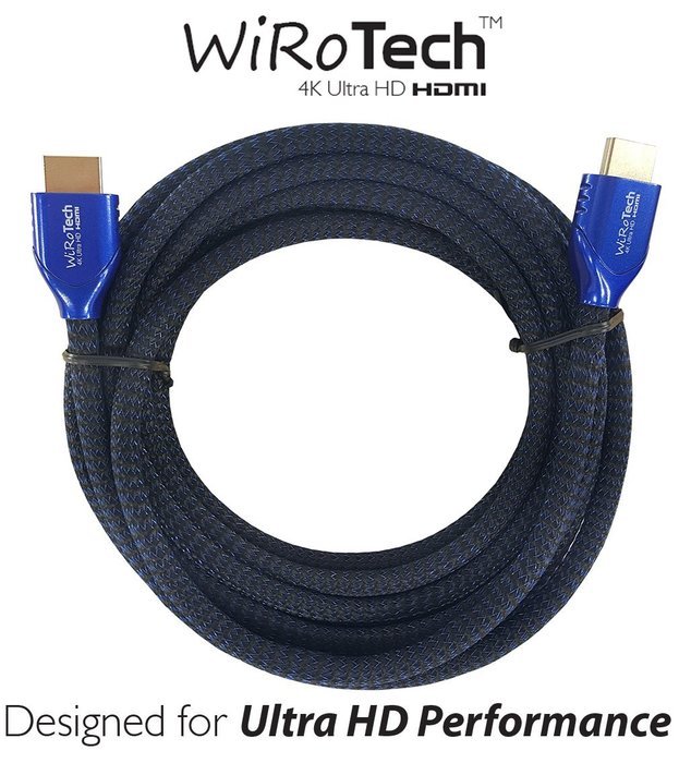 WiRoTech Green HDMI Cable 4K Ultra HD (6 Feet, Green) N99