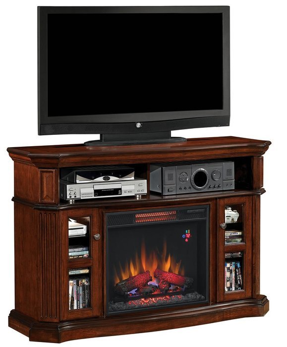 ClassicFlame 23MM1297-C259 Aberdeen TV Stand for TVs up to 60", Premium Cocoa (Electric Fireplace Insert sold...