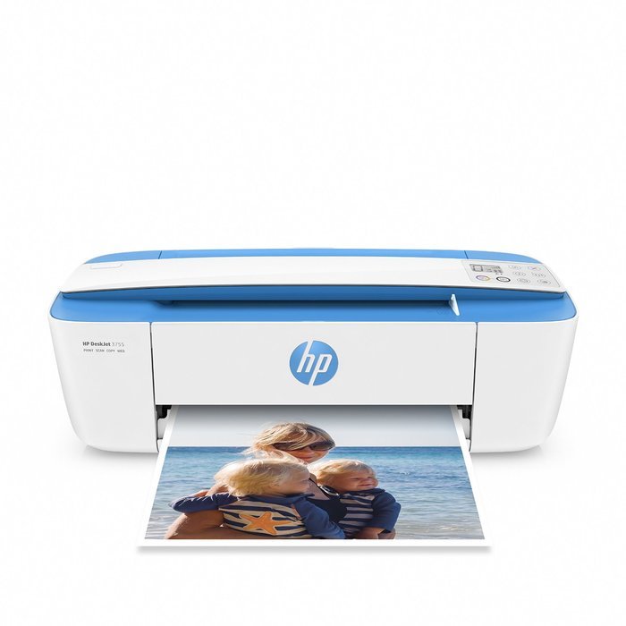 HP DeskJet 3755 Compact All-in-One Photo Printer with Wireless & Mobile Printing, Instant Ink ready - Blue Accent... N25