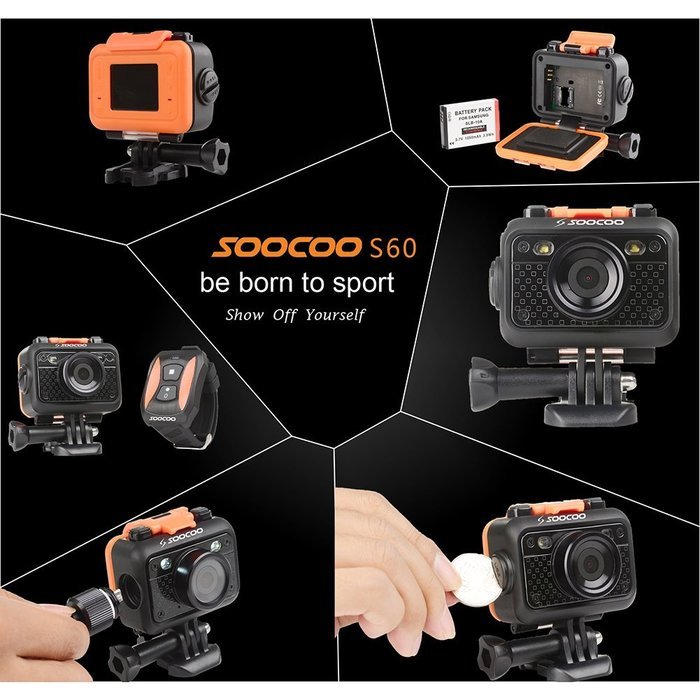 LADEY Waterproof 30M Sports 4K 24FPS HD Action Camera DV Video Recorder 2.0" LTPS LCD WIFI Reomote Control 1080P... N5
