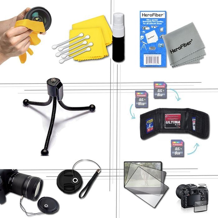 Xtech&reg; WINGSUIT Accessories Kit for GoPro Hero 4 3+ 3 2 1 Hero4 Hero3 Hero2, Hero 4 Silver, Hero 4 Black, Hero... N3