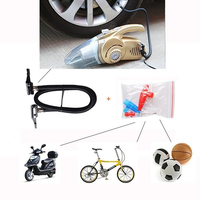 Wet & Dry Cleaner, Smartlife15 Turbo 12V 100W Portable Mini Handheld Vacuum Cleaner for Car Home Travel Outdoor N10