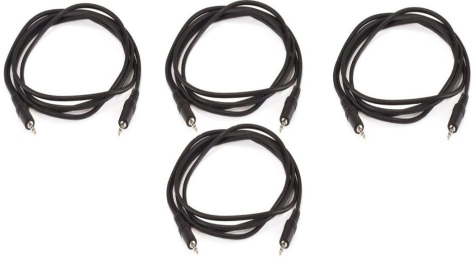 Monoprice 100647 50' 3.5mm Stereo Plug/Plug M/M Cable, Black N20
